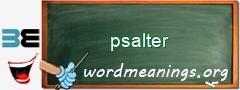 WordMeaning blackboard for psalter